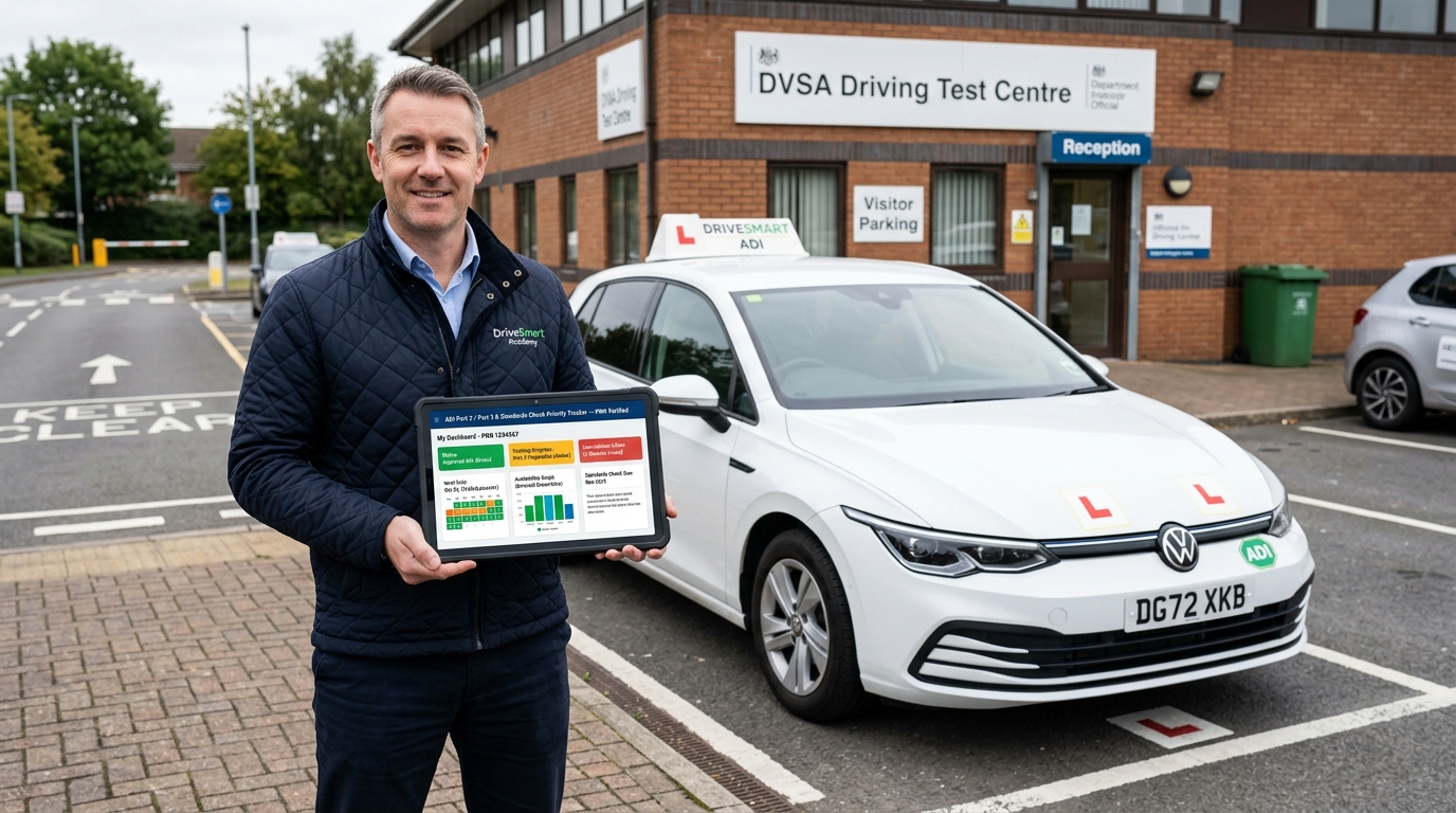 UK Approved Driving Instructor ADI Part 2 & Part 3 Priority Tracker